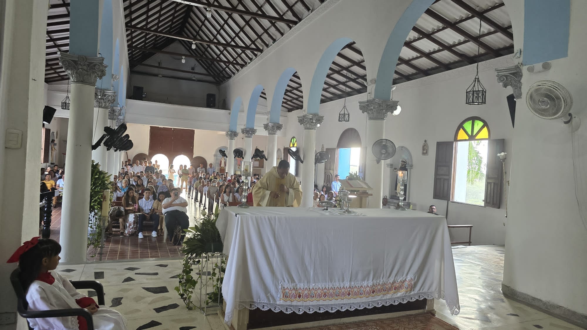 primera misa padre John Pino OMD Parroquia Santo Domingo de Guzmán Usiacurí 6